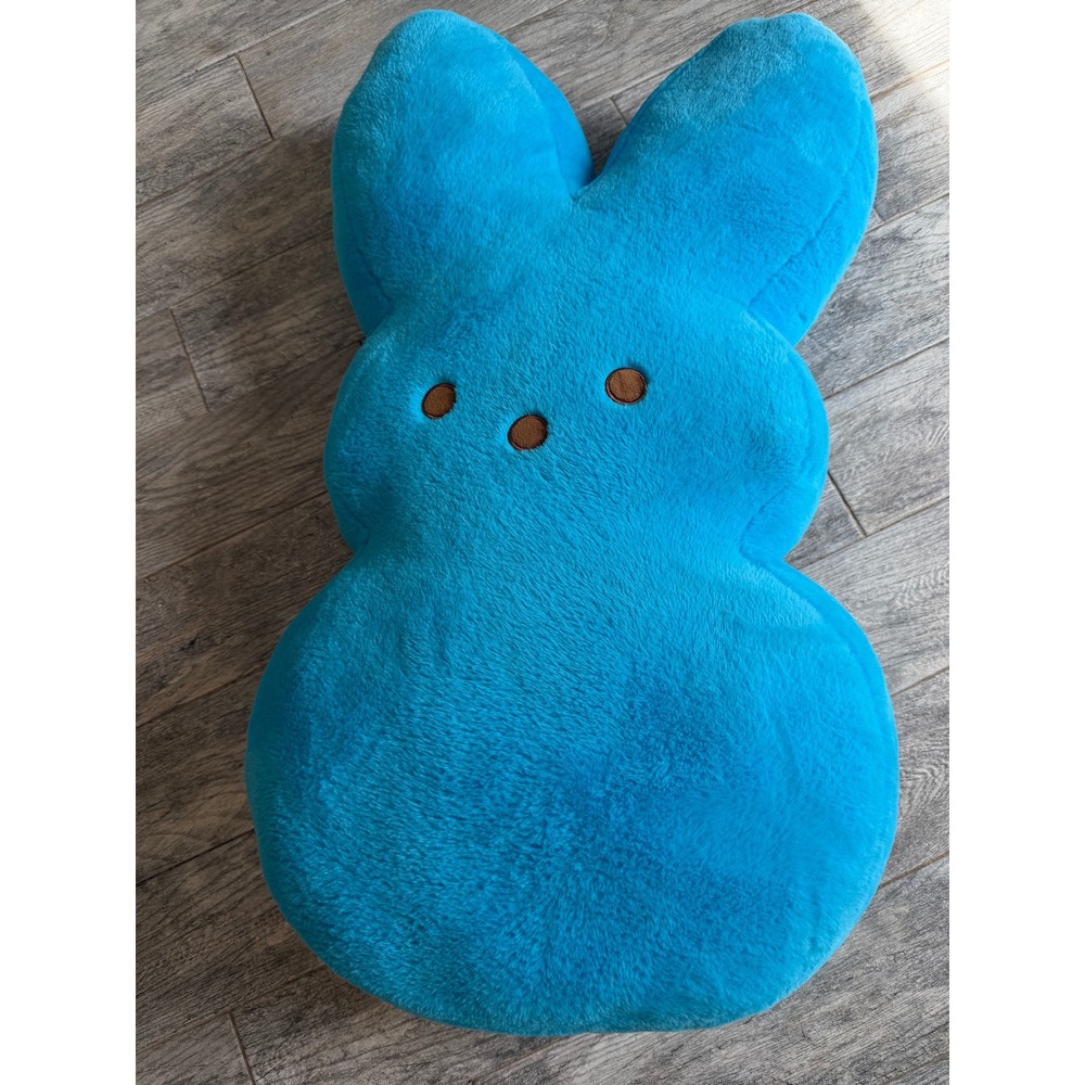 Peeps Jumbo Bunny Plush 42" Blue Giant Stuffed Animal Easter Toy NWOT Rabbit